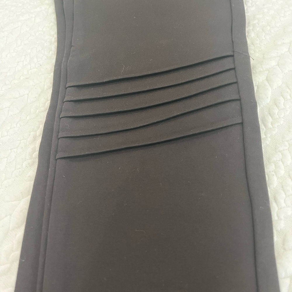Patrizia Luca Milano shaping brown leggings w/ zipper details. XL (fits size 12)